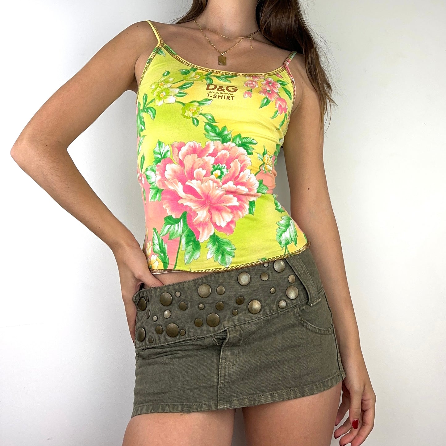 Dolce & Gabbana Cotton Flower Cami