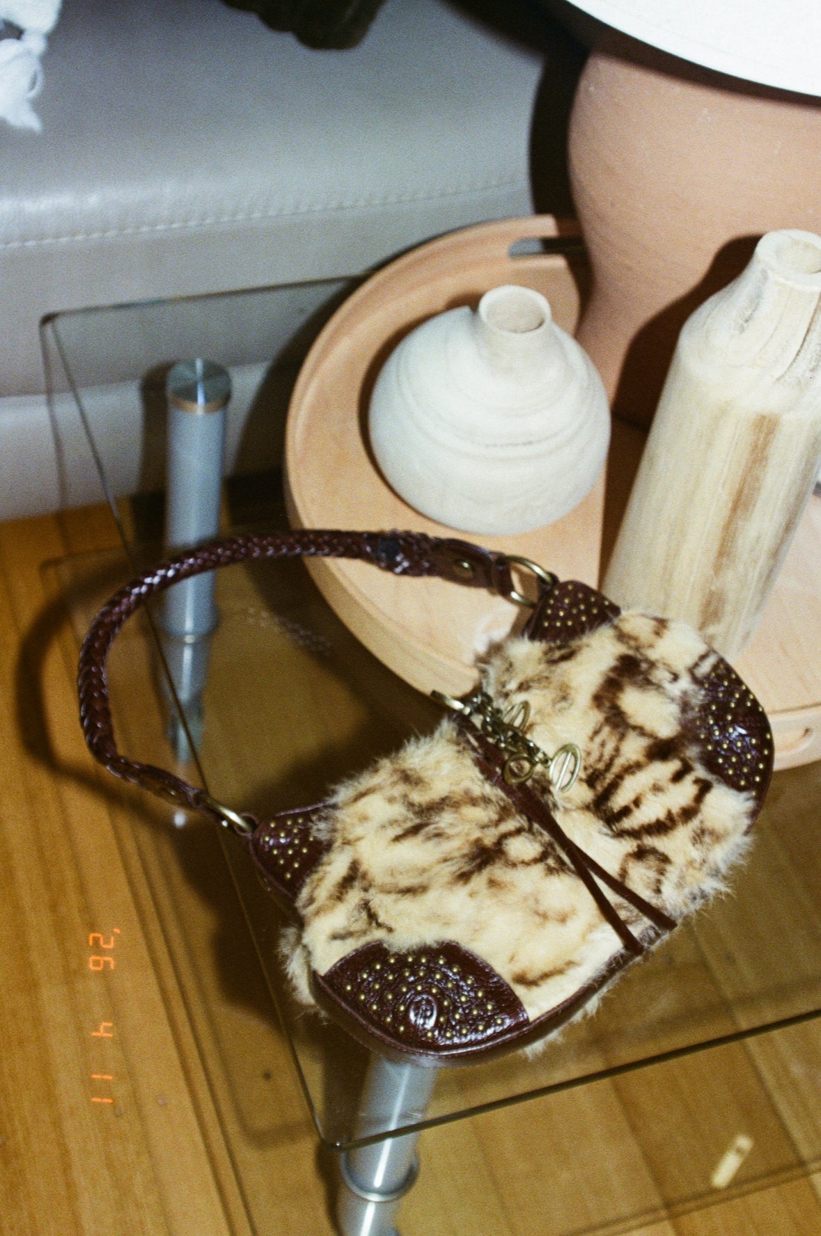 Bebe Rare Fur Bag