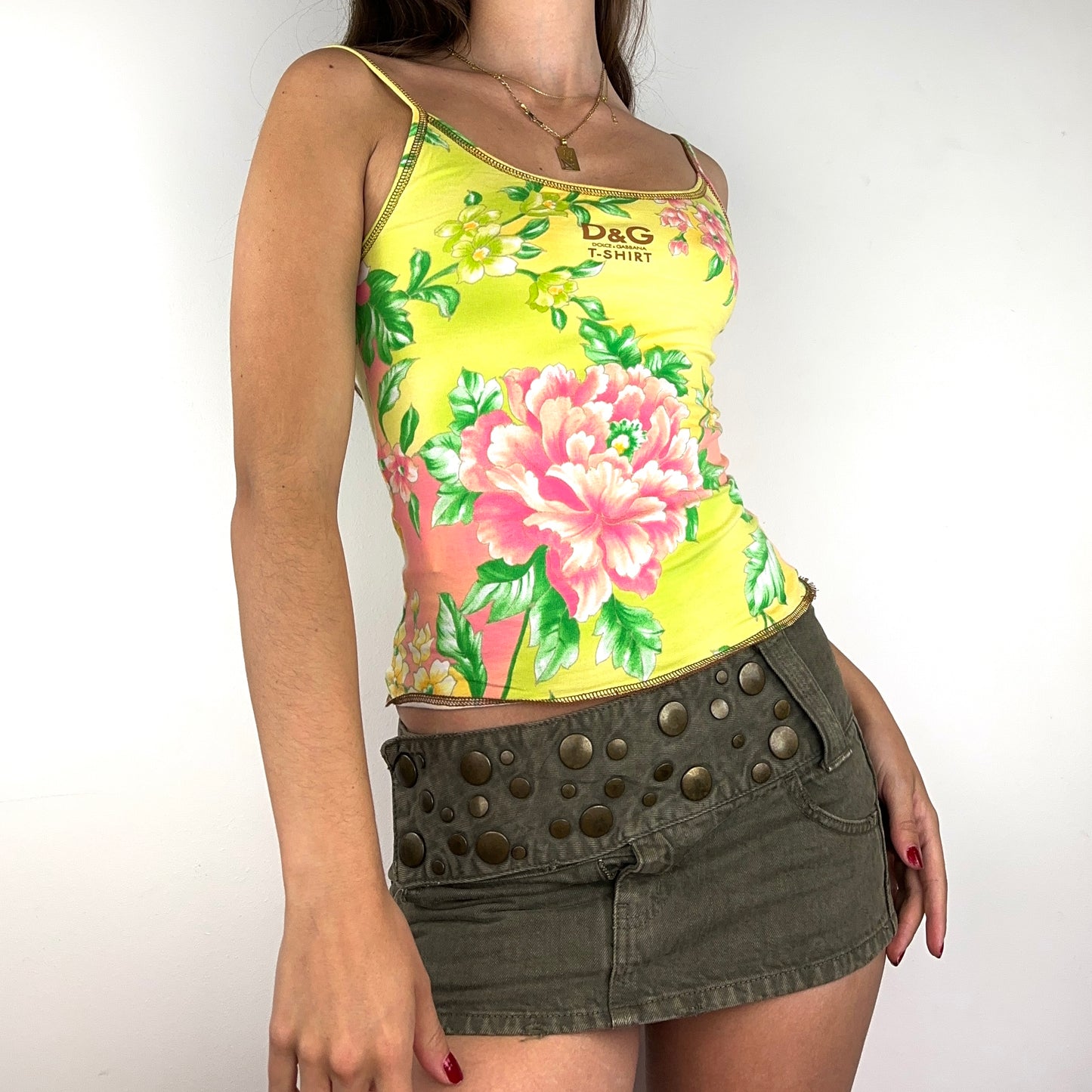 Dolce & Gabbana Cotton Flower Cami