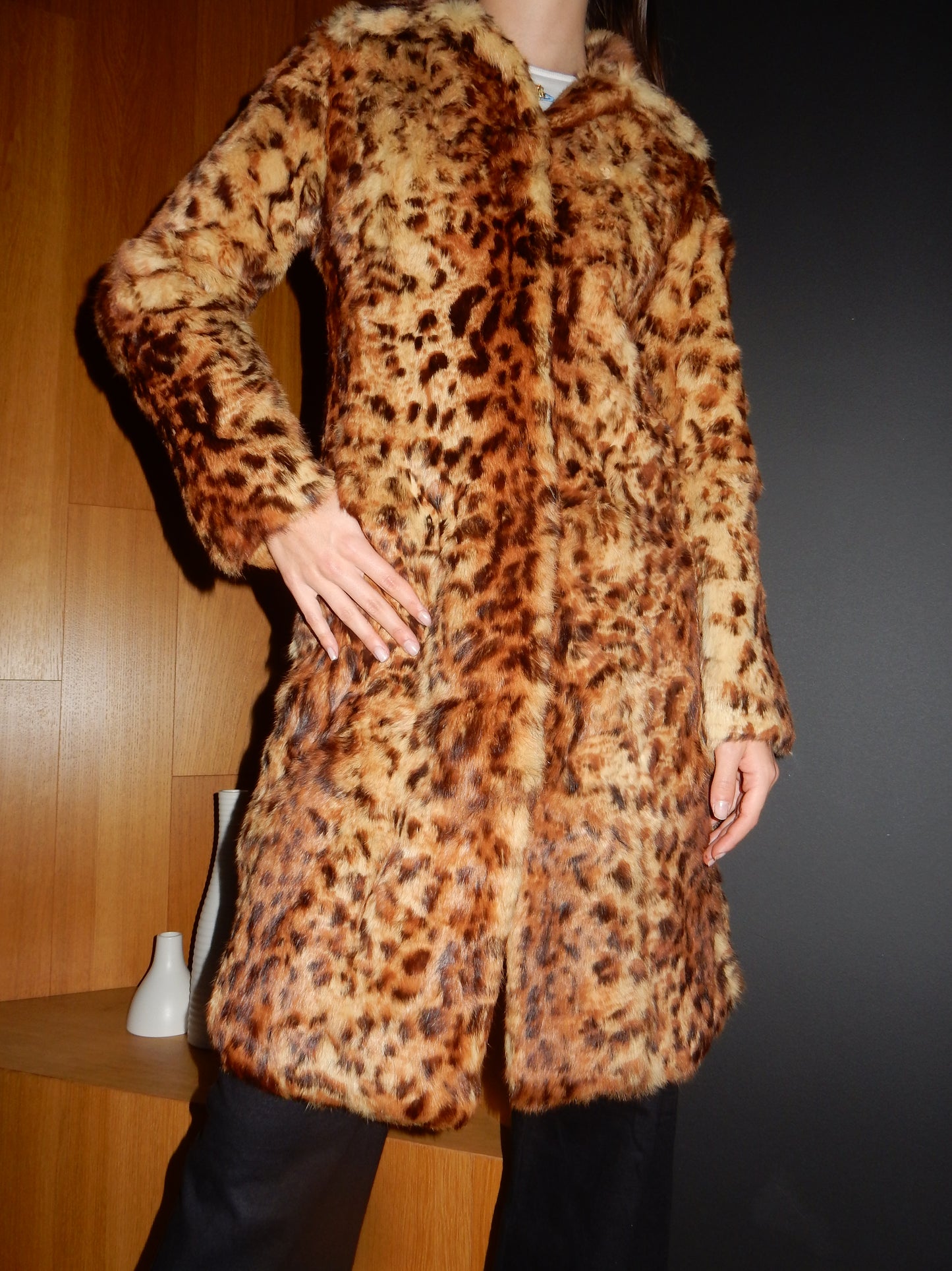 Genuine Fur Leopard Coat