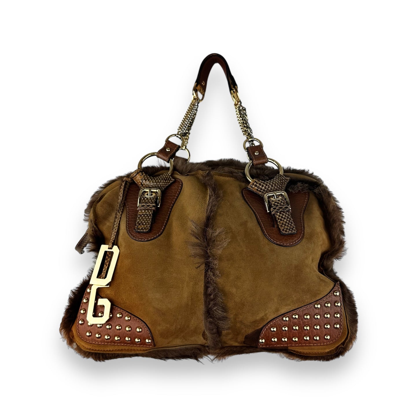 Dolce & Gabbana Gold Leather Bag