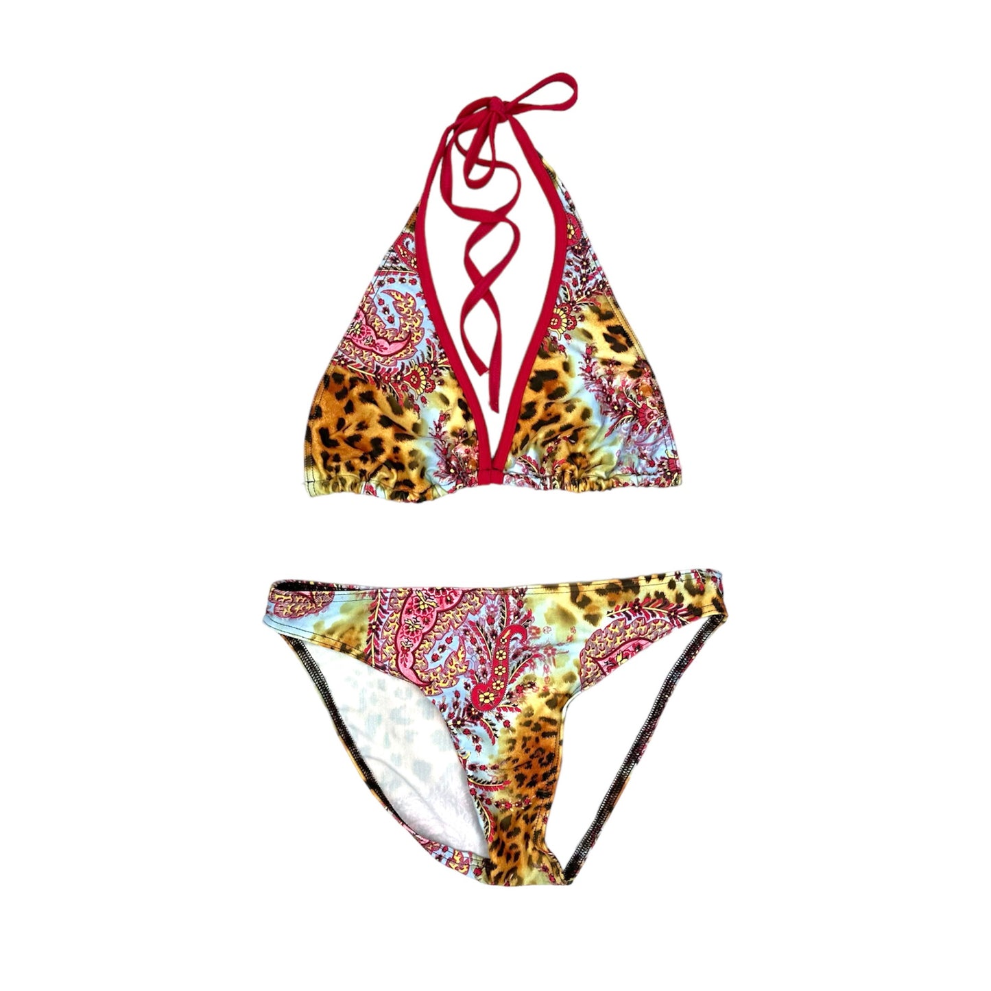 Leopard + Paisley Print Bikini