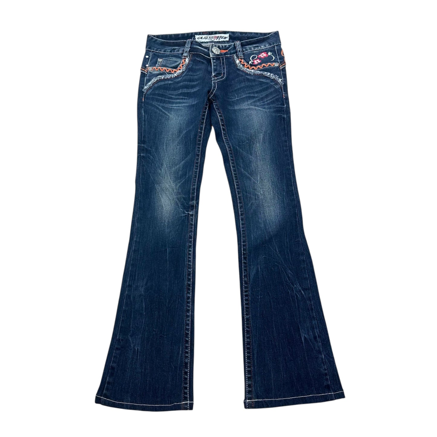 Y2K Butterfly Embroidered Jeans