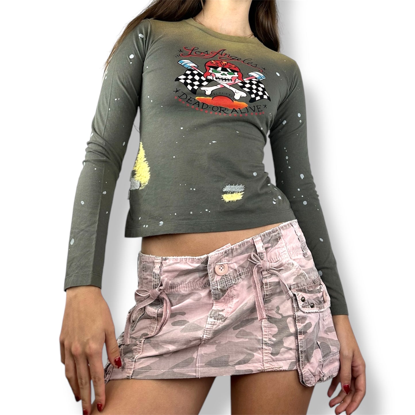 Deadstock Ed Hardy Khaki Long Sleeve
