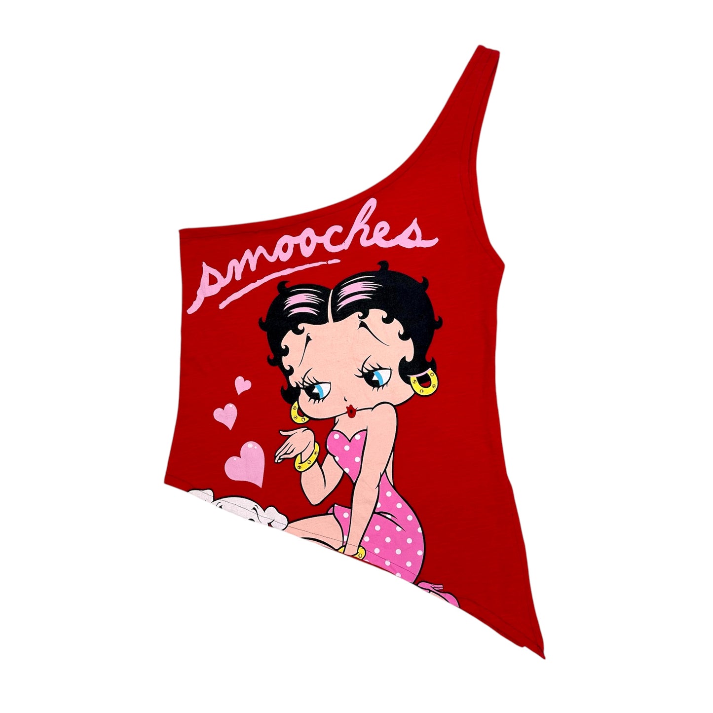 Betty Boop Kisses Asymmetrical Top