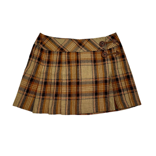 Cecil McBee Wool Pleated Mini Skirt