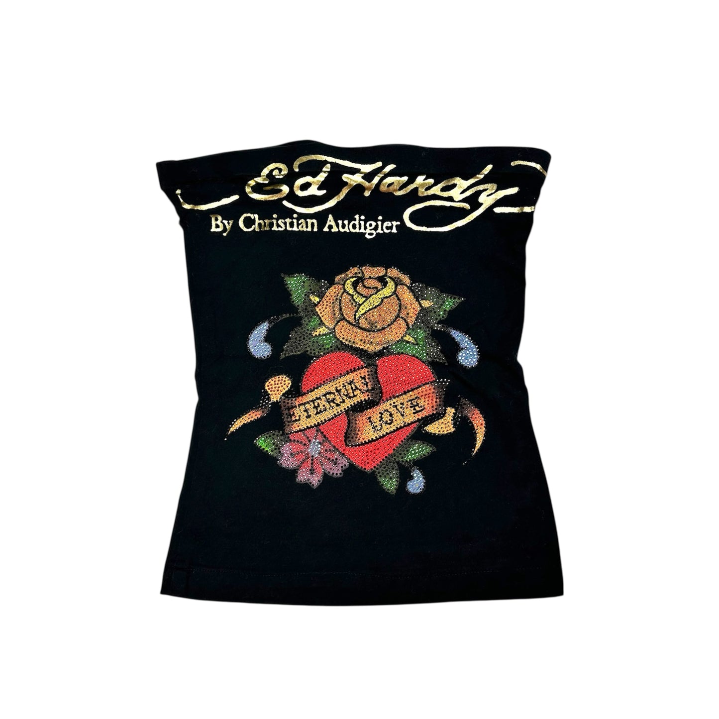 Ed Hardy Rhinestone Tube Top