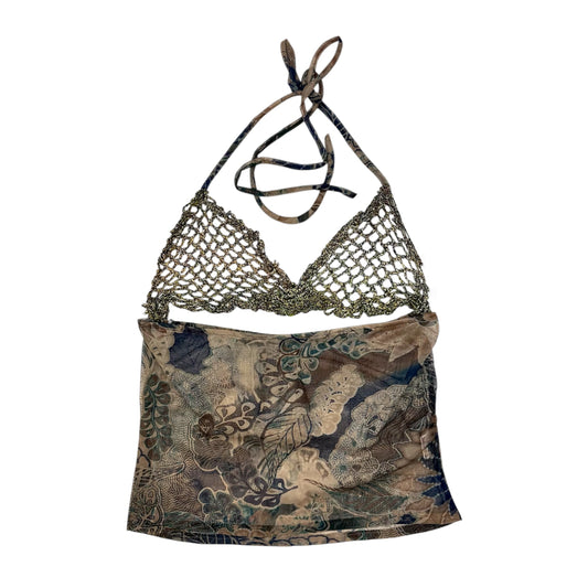 Crochet Mesh Pattern Halter