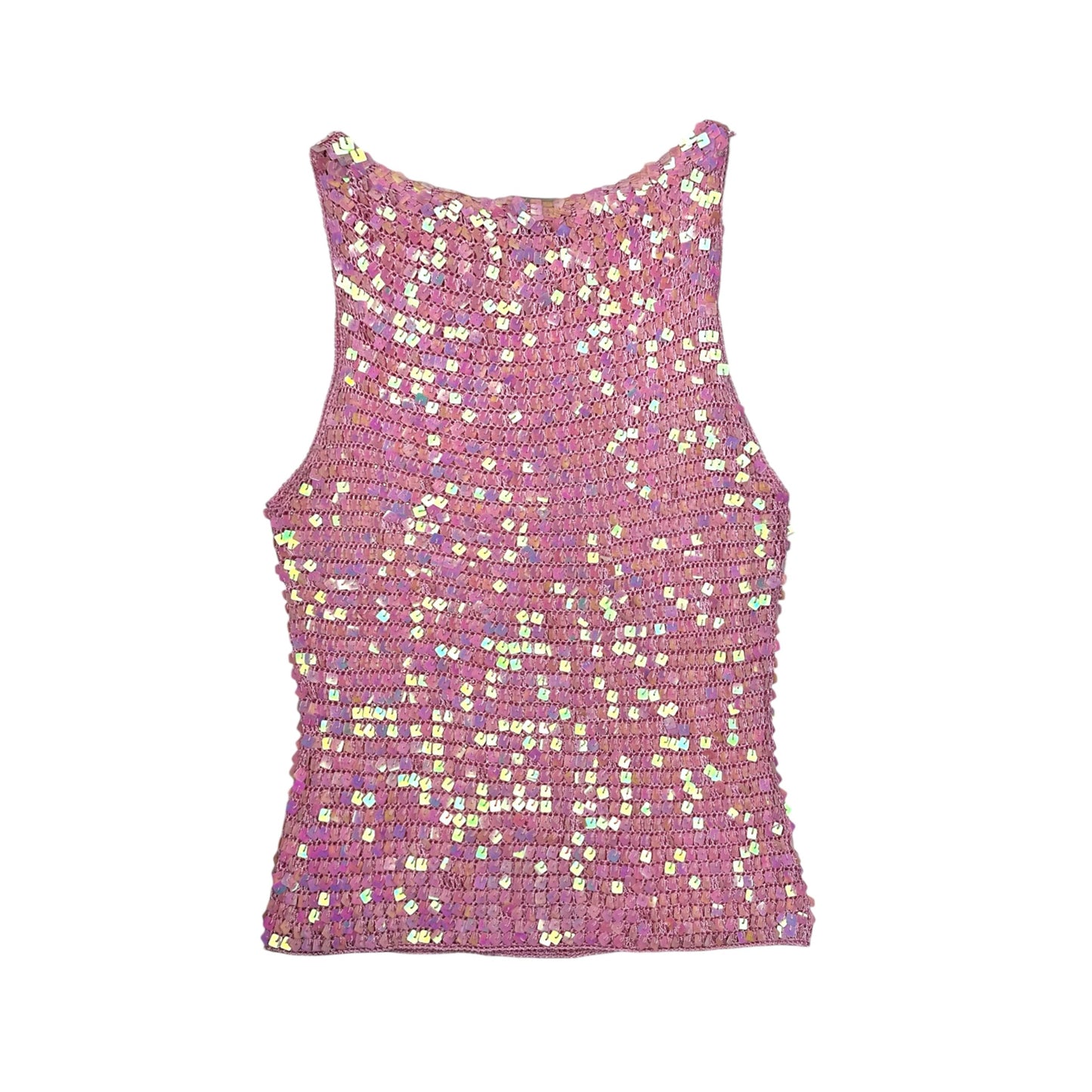 Pink Shimmer Sequin Tank