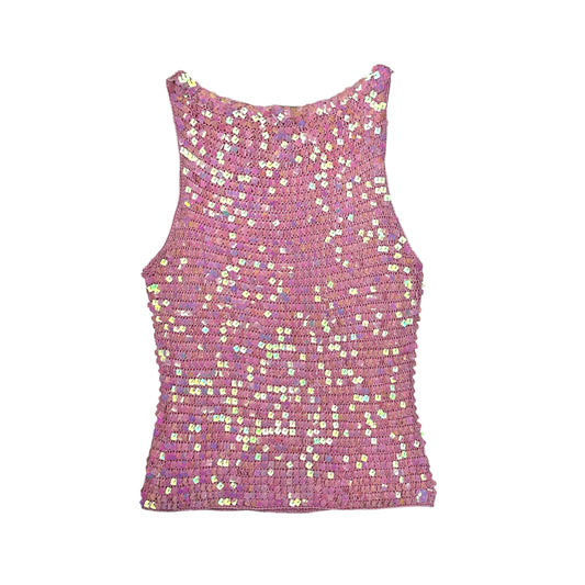 Pink Shimmer Sequin Tank