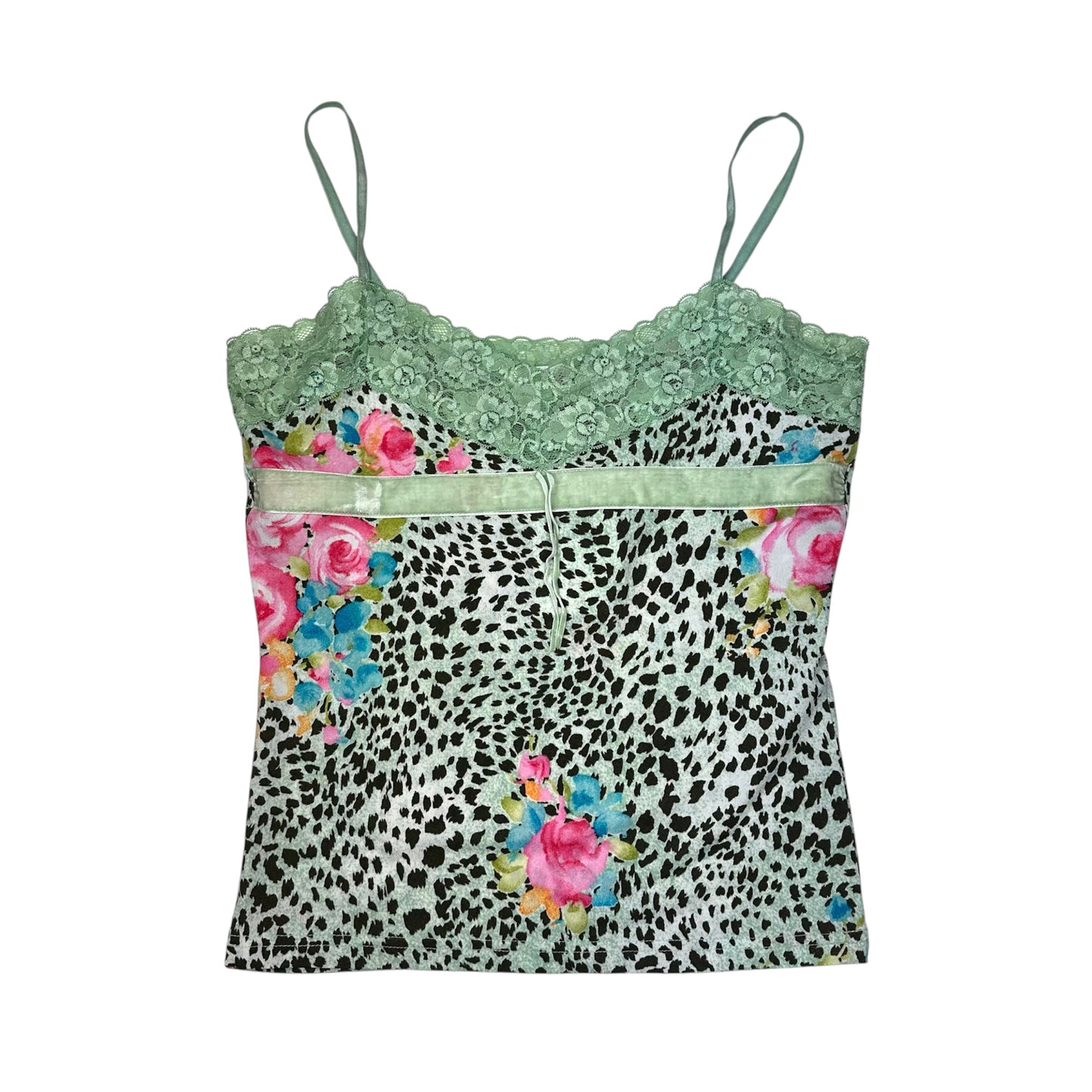 Mint Leopard Lace Cami