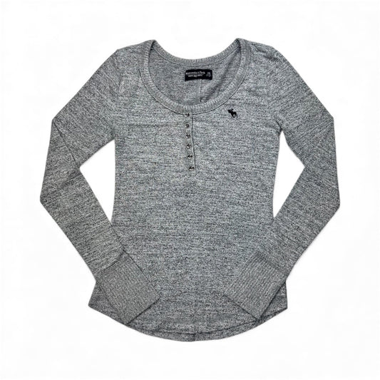 Abercrombie & Fitch Grey Henley Top