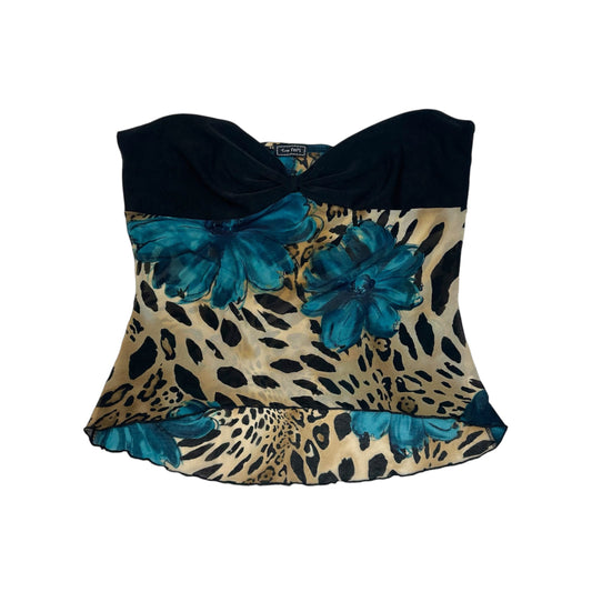 Leopard Flower Tube Top