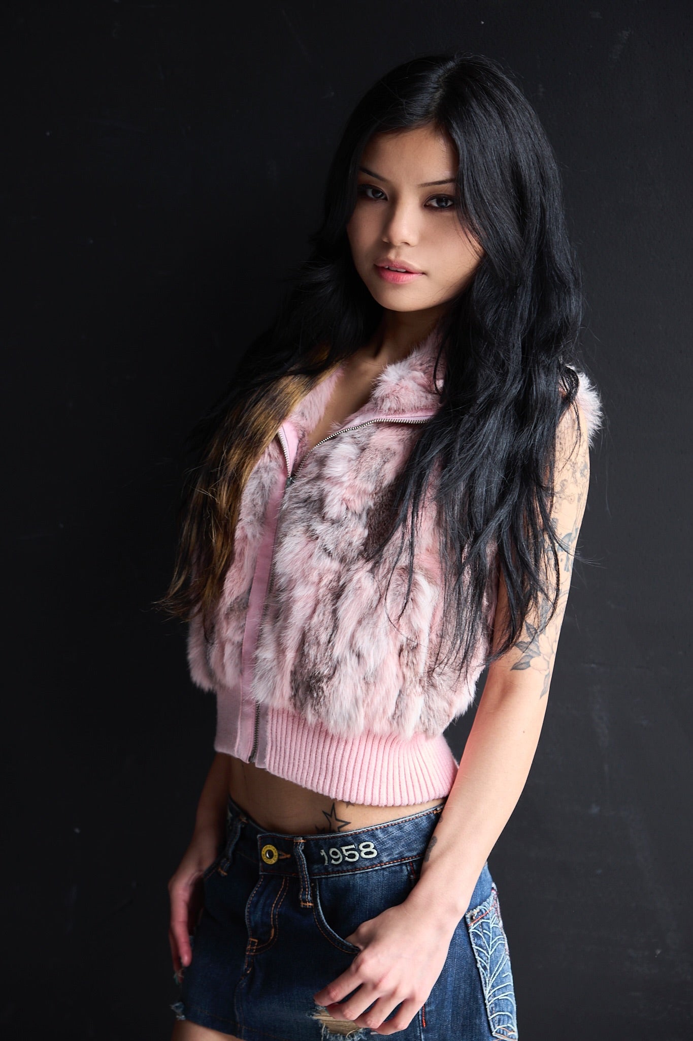 Genuine Fur Pink Vest