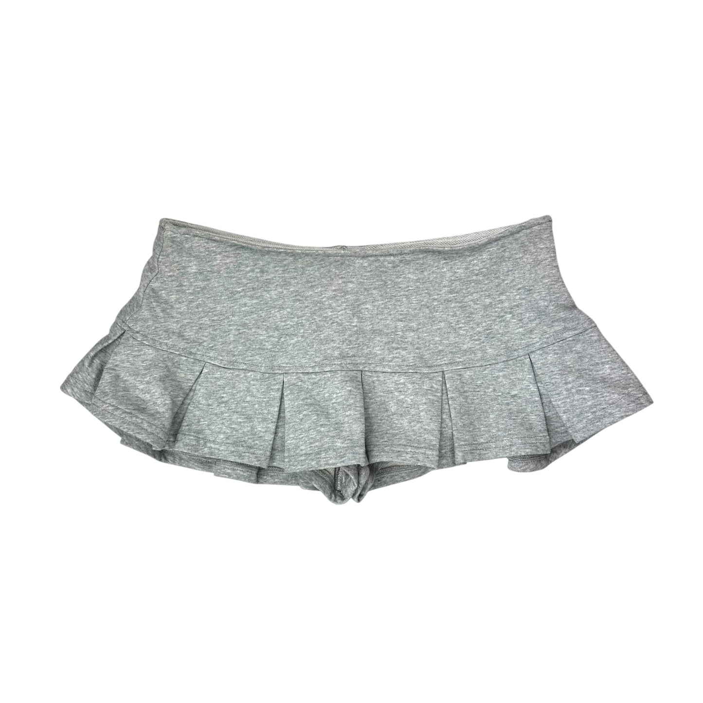 Grey Pleated Mini Skort