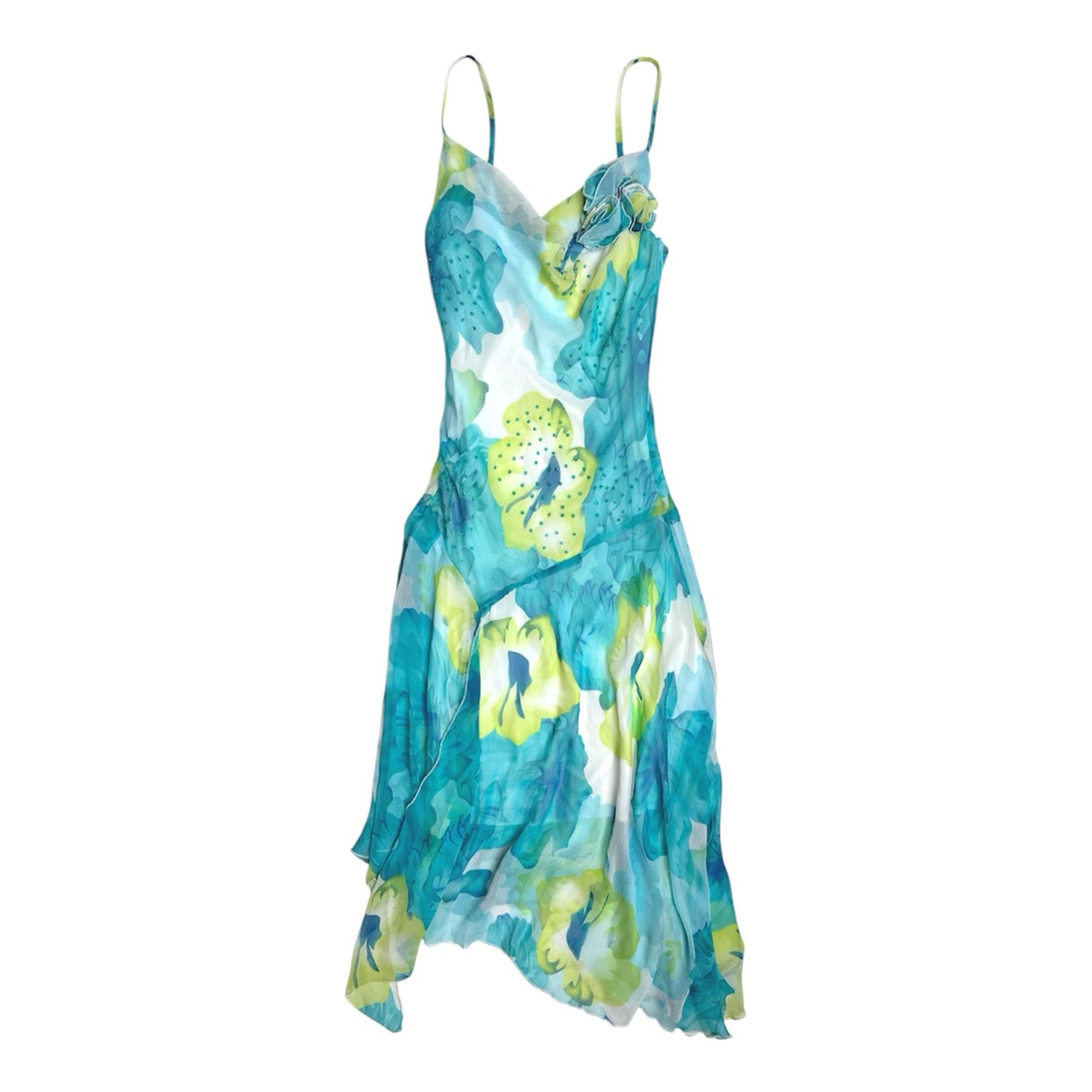 Flower Mesh Sequin Dress