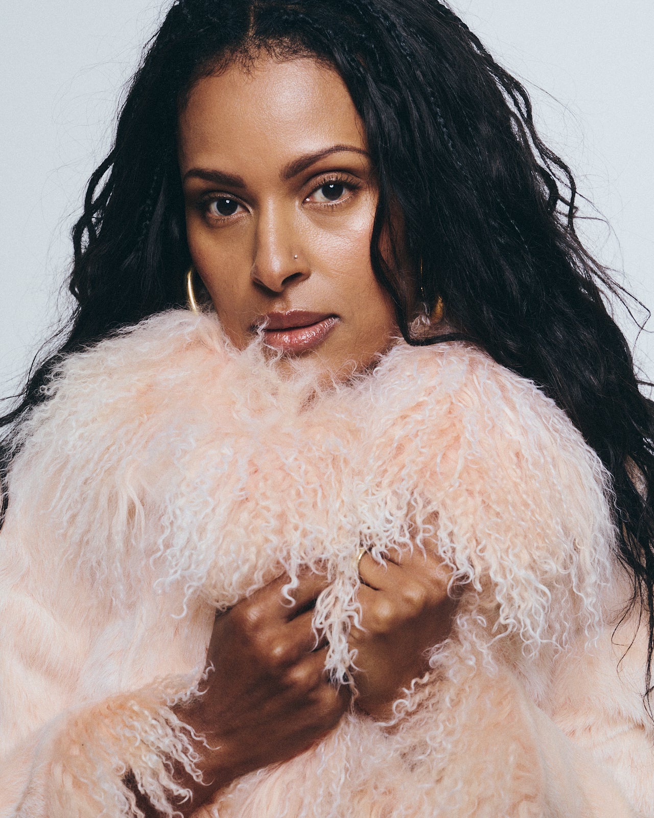 Pink Genuine Fur Jacket