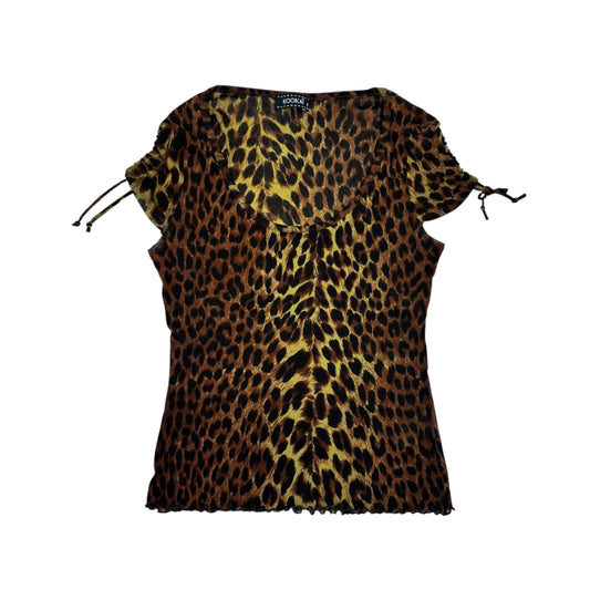 90s Kookai Leopard Top