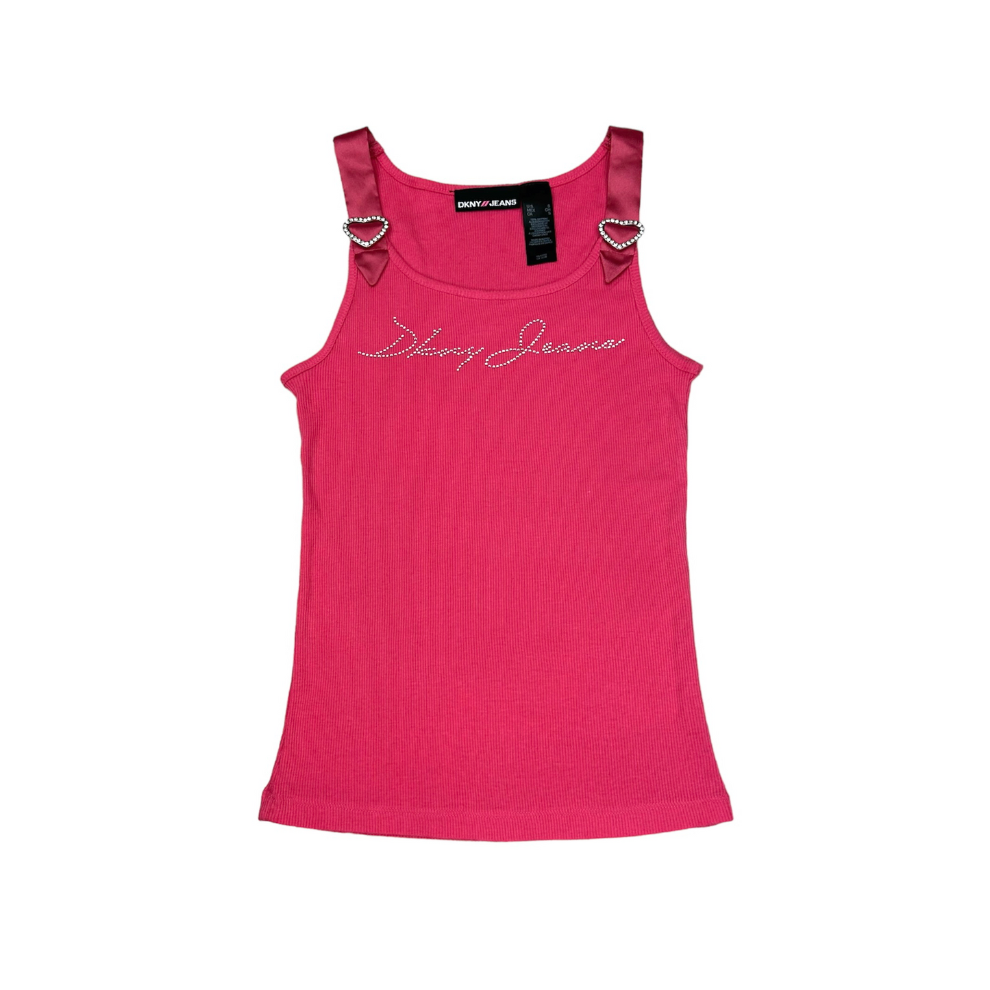 DKNY Rhinestone Heart Tank