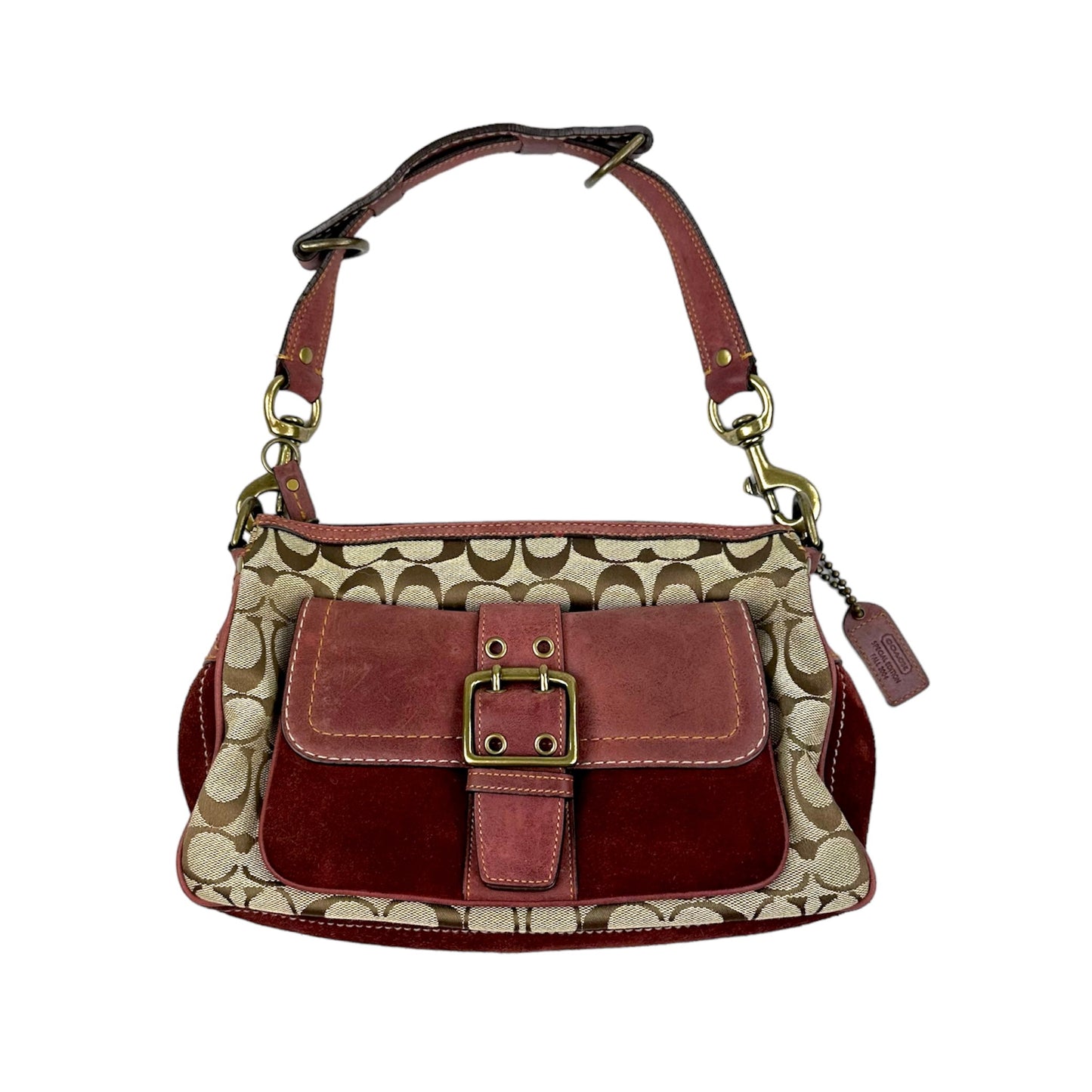 Coach Monogram Buckle Bag