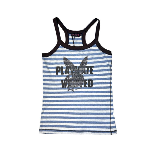 Playboy Striped Graphic Tank