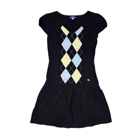 Burberry Knit Argule Mini Dress