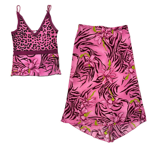 Pink Tropical Mesh Set