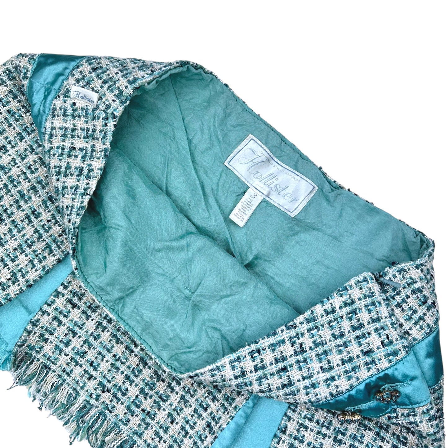 Hollister Tweed Pleated Mini Skirt