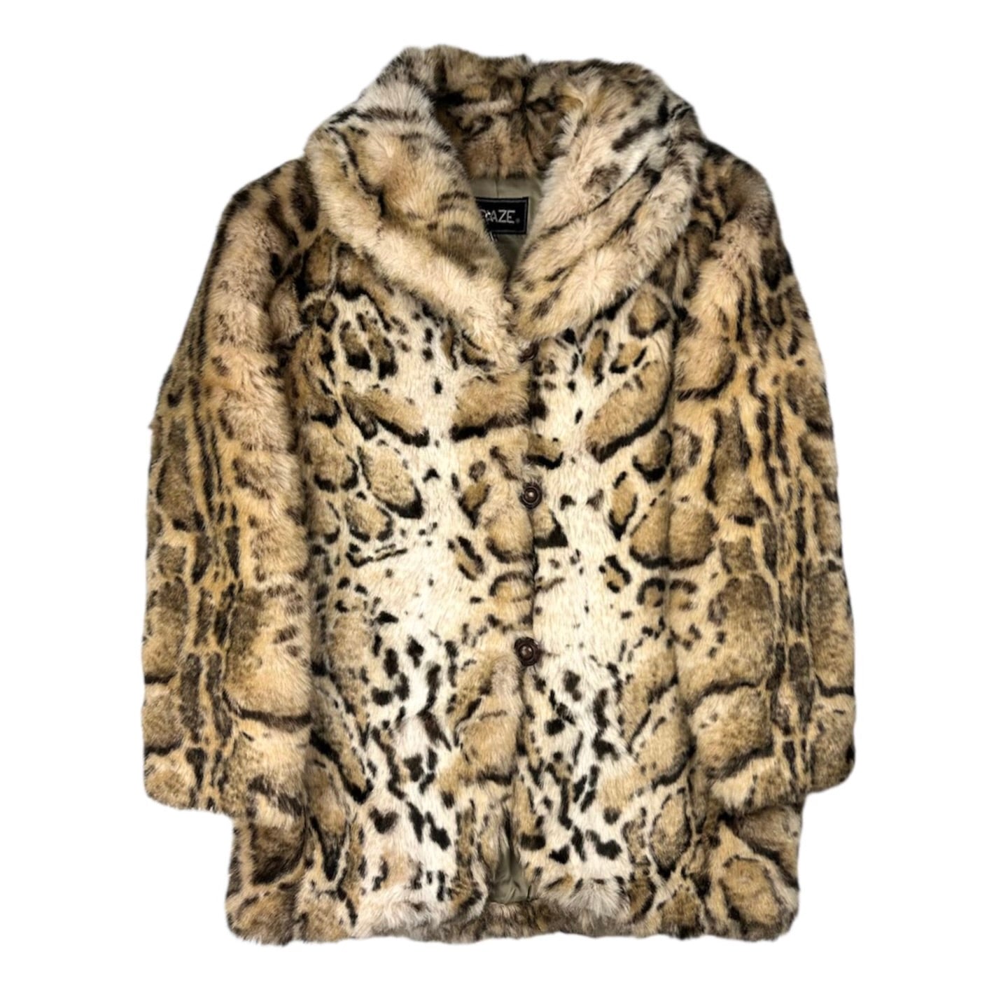 Animal Print Fur Coat
