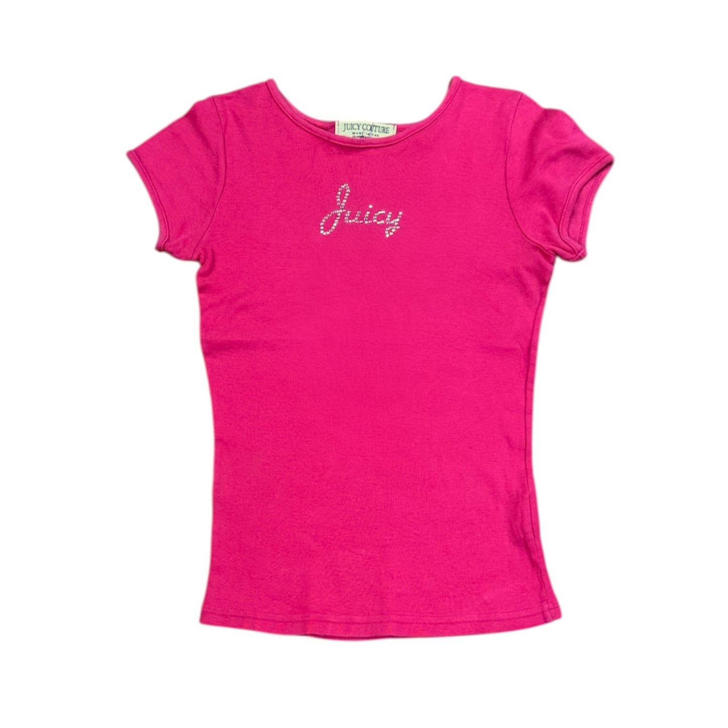 Juicy Couture Pink Rhinestone Baby Tee