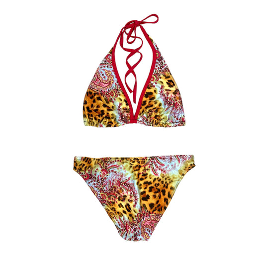 Leopard + Paisley Print Bikini