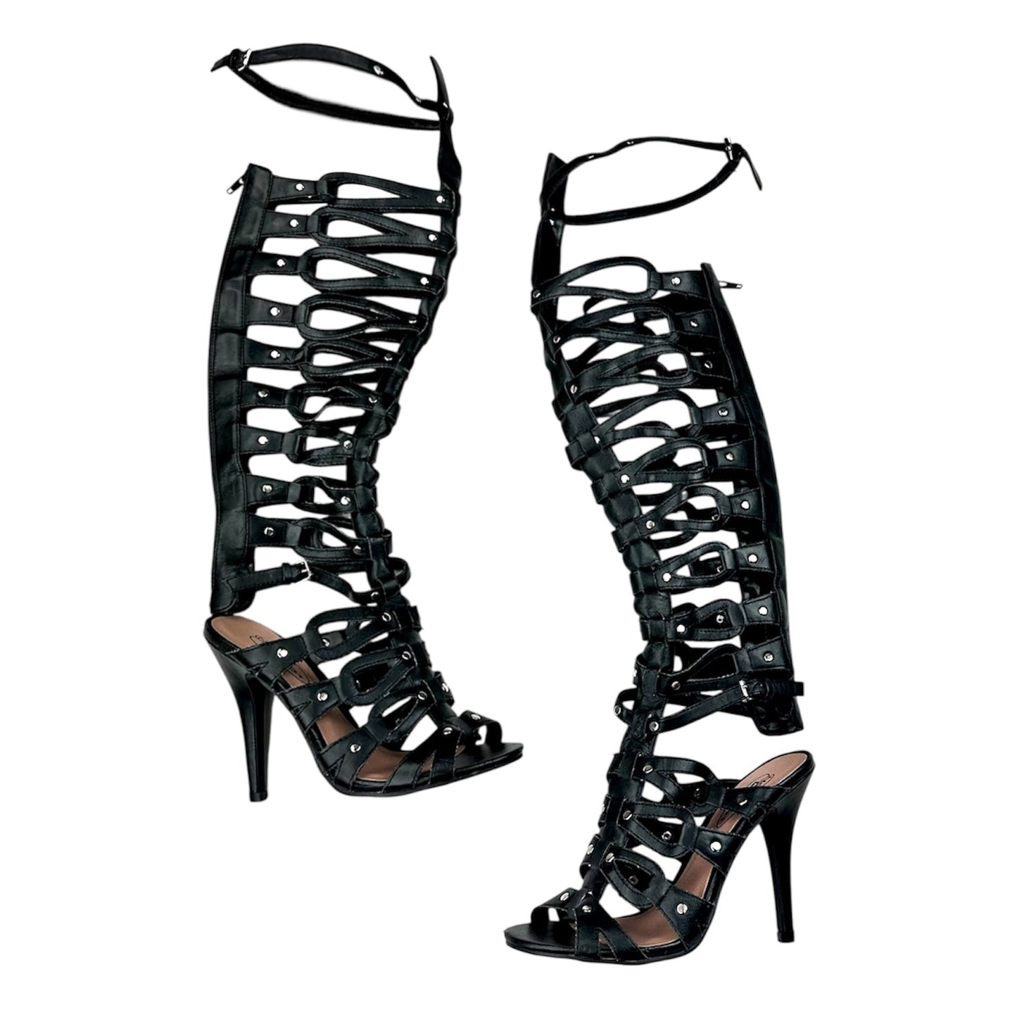 Black Gladiator Heels