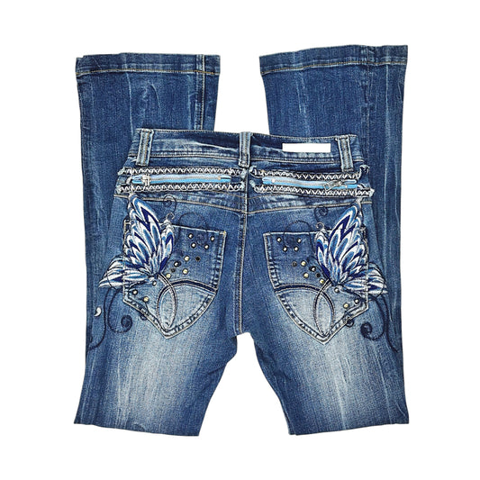 Butterfly Embroidered Jeans