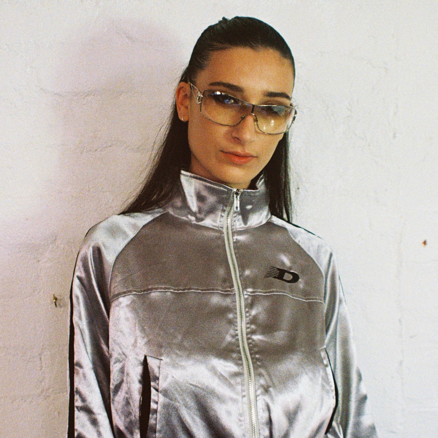 Diesel Silver Zip Up Jacket