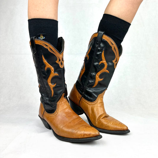 USA Leather Cowboy Boots
