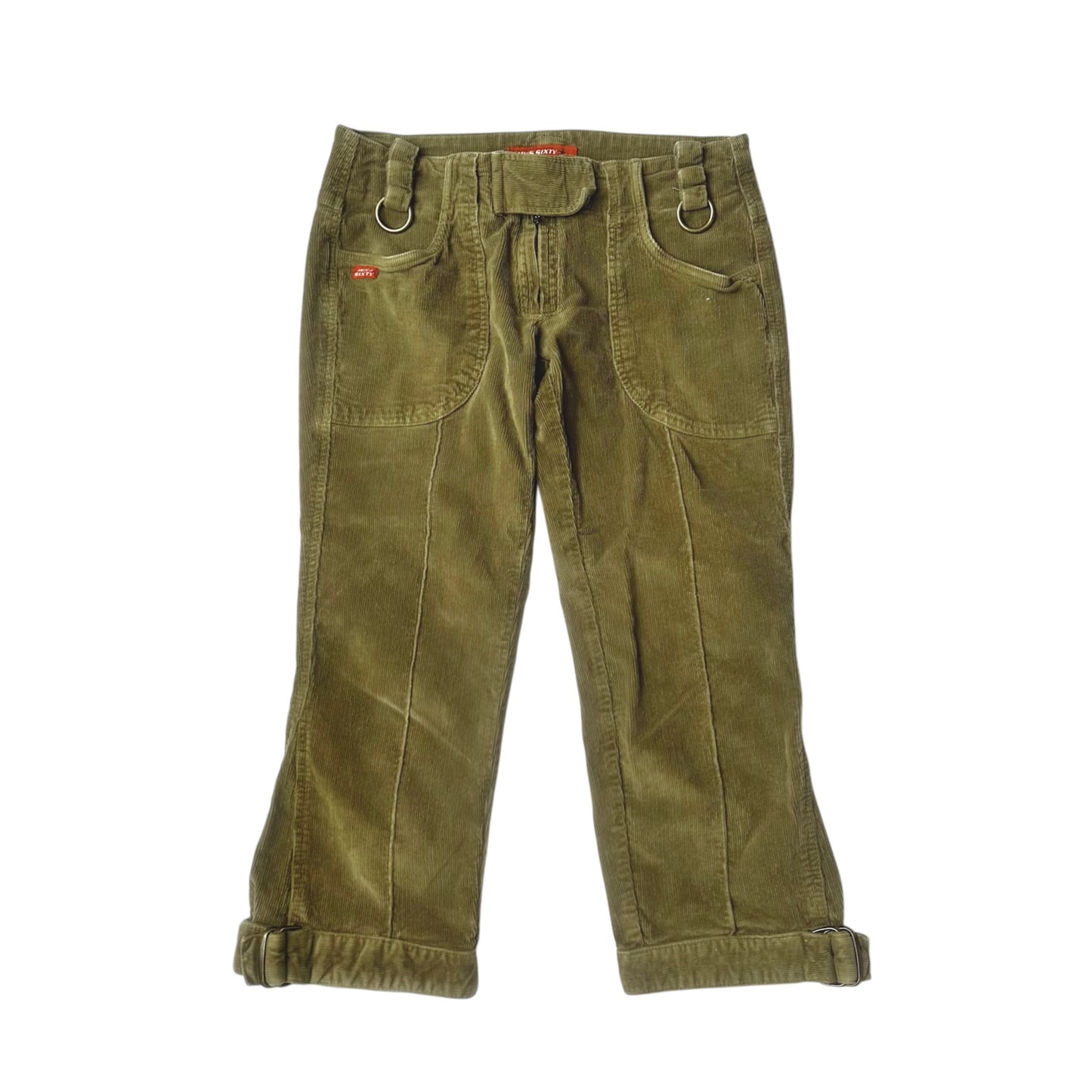 Miss Sixty Khaki Corduroy Capris
