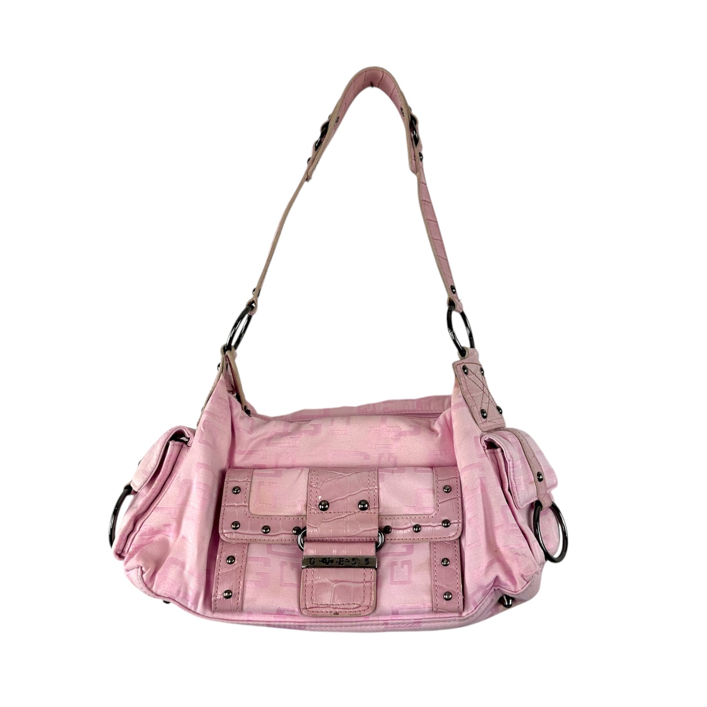 Pink Monogram Guess Bag