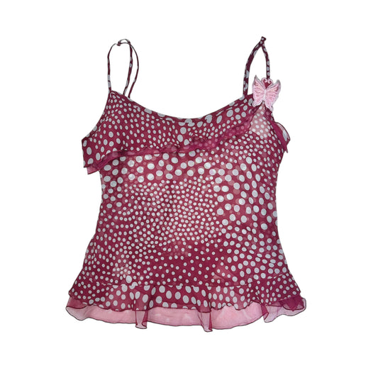 Dreamy Polka Dot Butterfly Cami