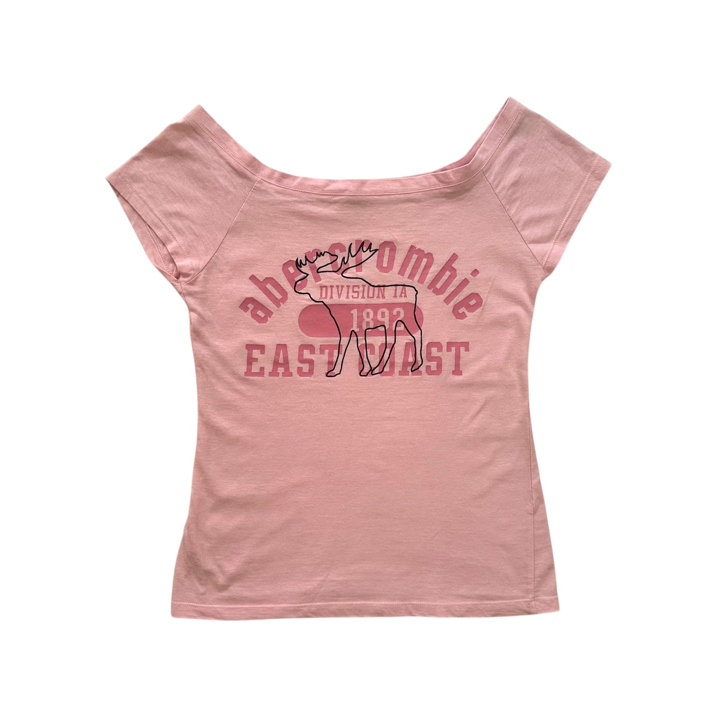 Abercrombie Off Shoulder Pink Top