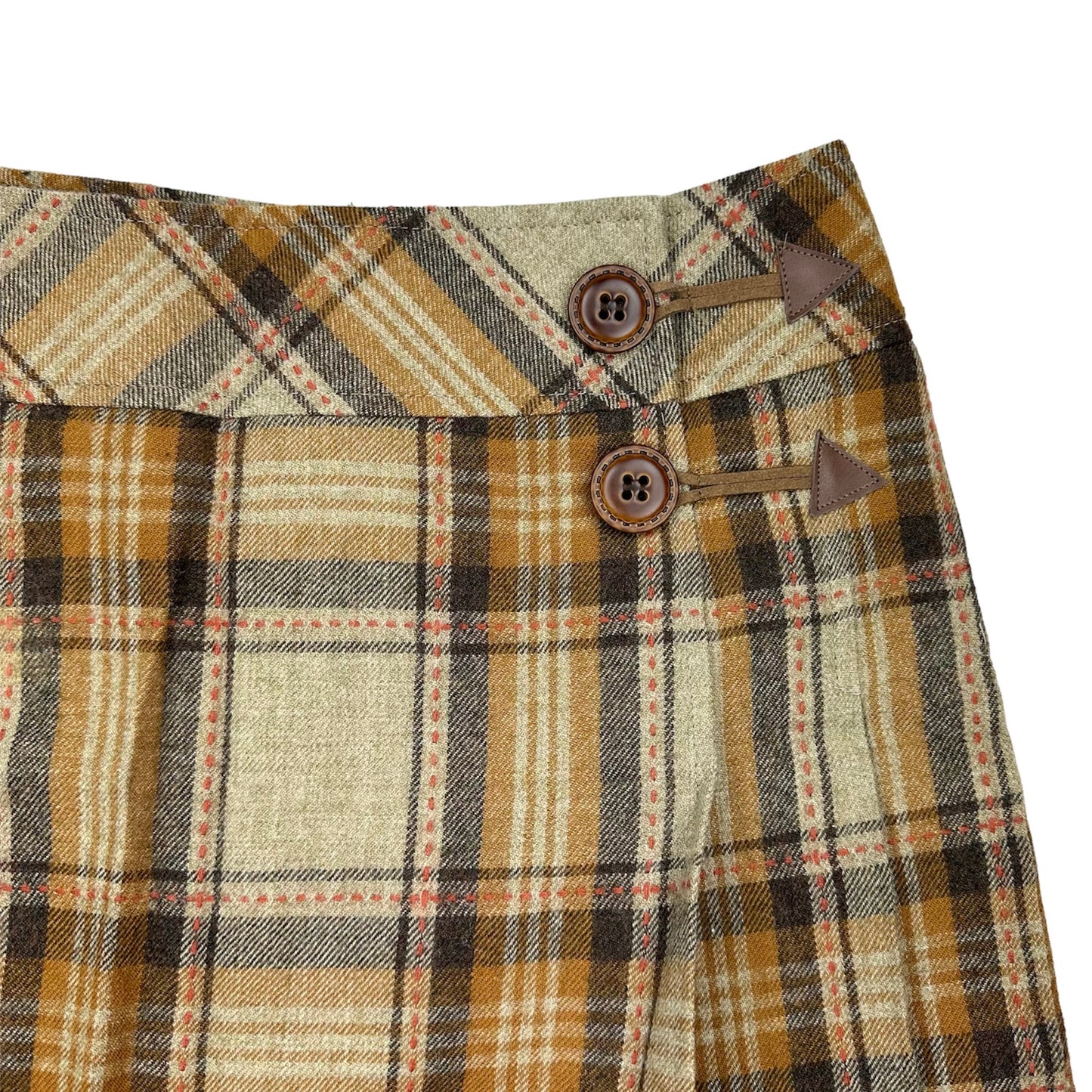 Cecil McBee Wool Pleated Mini Skirt