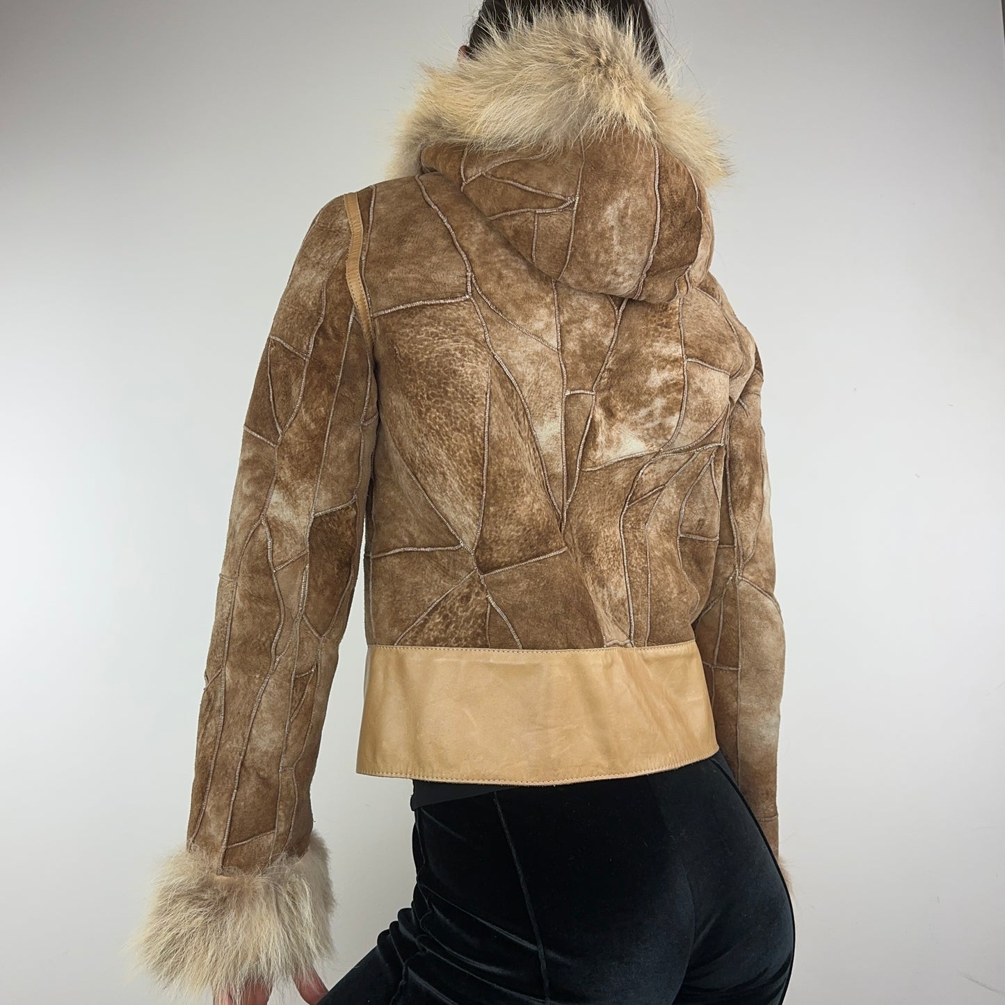 Suede Patchwork Fur Jacket