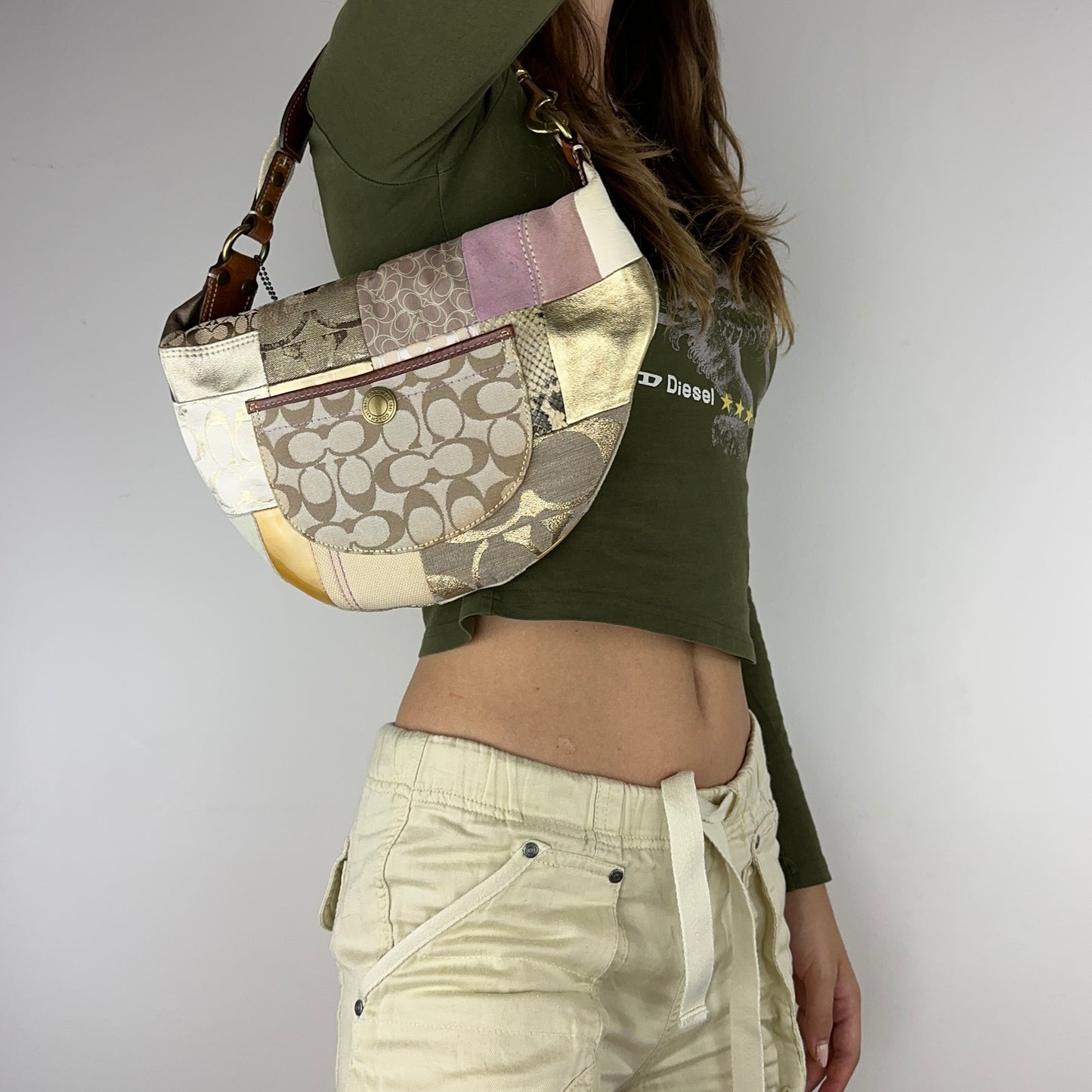 Coach Pink Gold Bag