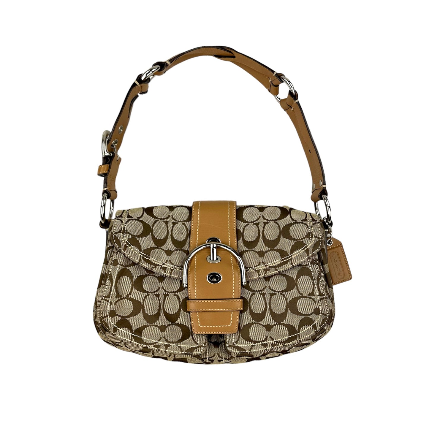 Coach Monogram Buckle Bag