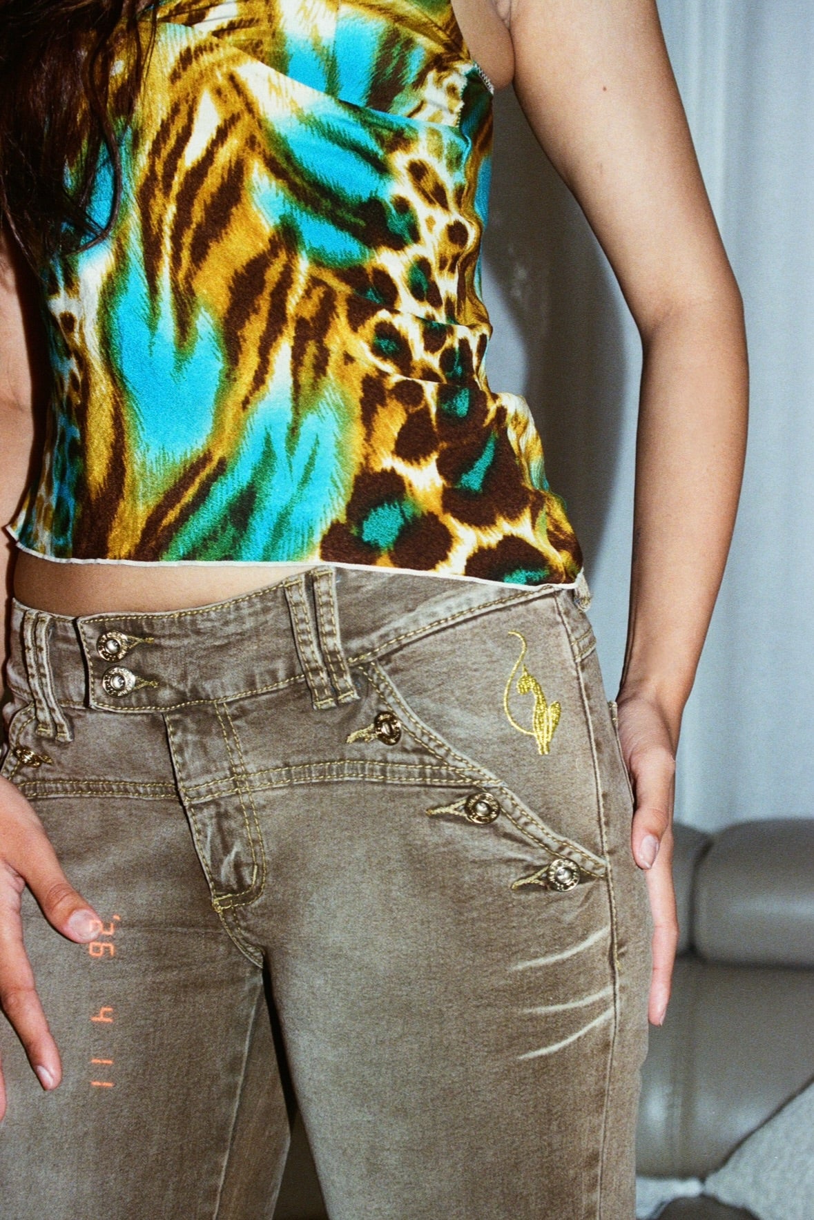 Baby Phat Brown Denim Capris