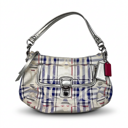 Coach Poppy Madras Plaid Tartan Bag