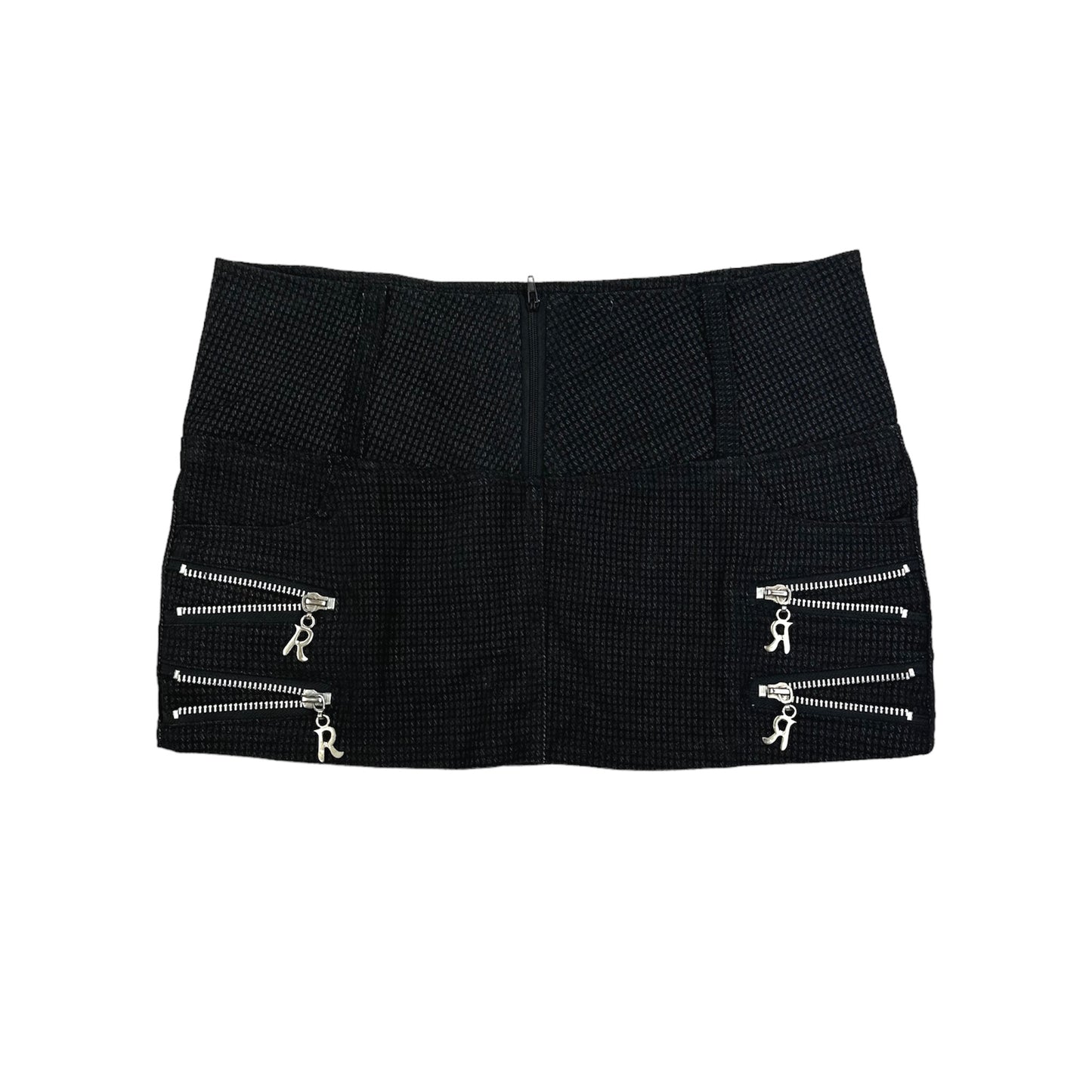 Grunge Zip Mini Skirt