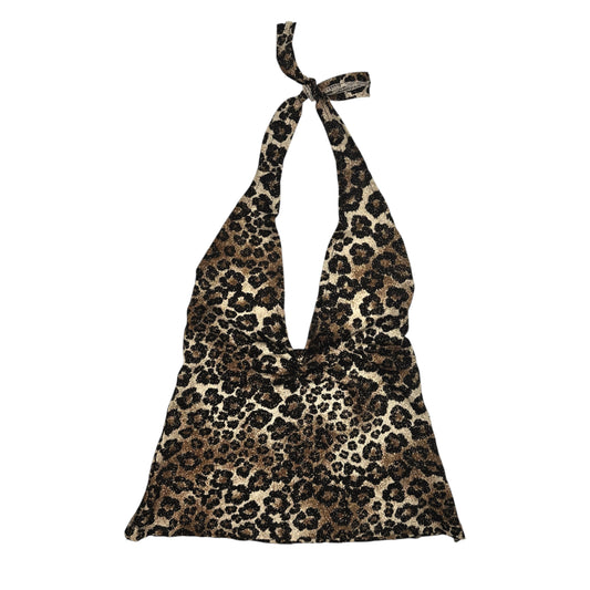 Leopard Shimmer Halter Top