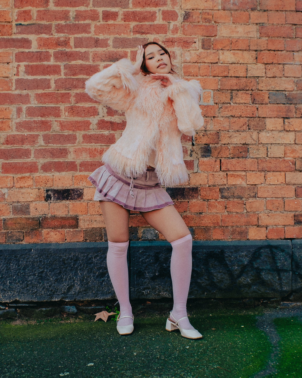 Pink Genuine Fur Jacket