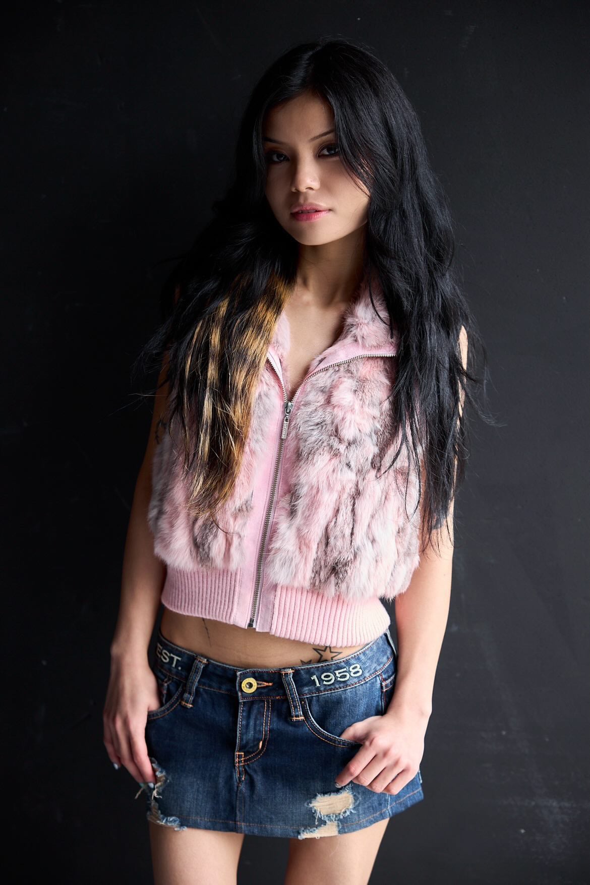 Genuine Fur Pink Vest