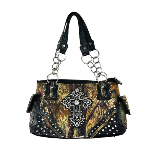 Cross Real Tree Studded Bag